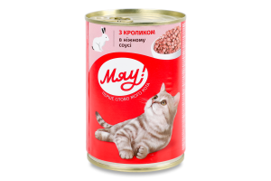 Корм для котів з кроликом Мяу! 415г