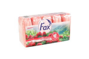 Мило туалетне Полуниця та крем Fax 5х70г
