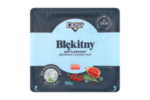 Сыр 50% с плесенью Голубой Lazur лоток 100г