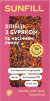 Хлібці з буряком та насінням льону SunFill к/у 100г