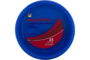 Ahold Party Plates Plastic Lunch Plates - 25 CT