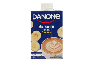 Напиток молочный 3.2% ультрапастеризованный со вкусом банана К кофе Danone т/п 212г