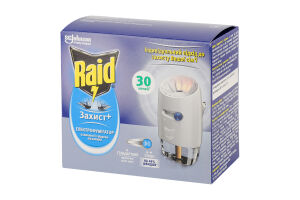 Електрофумігатор + рідина проти комарів 30 ночей Захист+ Raid 2шт