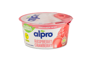 Продукт соевый ферментированный с малиной и клюквой Alpro ст 150г