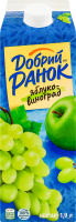 Нектар освітлений стерилізований Яблуко-виноград Добрий Ранок п/п 1.9л