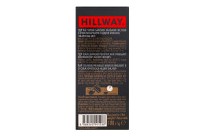 Чай черный байховый листовой с ароматом бергамота и цедрой апельсина Earl Grey Exclusive Hillway в/с к/у 100г