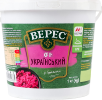Хрен со свеклой нестерилизованный Украинский Верес ведро 1кг