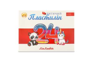 Пластилін ЛіпЛандія/Пластіленд 24кольори 370г Тетрада