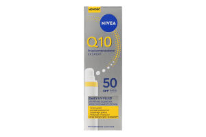 Флюїд денний SPF50 Потрійний захист від зморшок Q10 Експерт Nivea 40мл