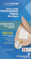 CareOne Extra Large Performance Fabric Bandages Antibacterial - 8 CT