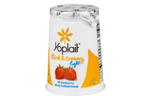 Yoplait Light Thick & Creamy Strawberry Flavored Fat Free Yogurt
