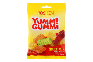 Цукерки желейні Smile Mix Yumm! Gummi Roshen м/у 70г