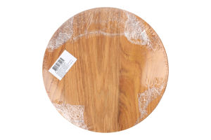 Дошка кухонна дерев"яна кругла 25см Забава