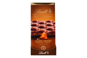 Шоколад молочный с карамелью и морской солью Extra creamy Lindt к/у 80г