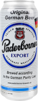 Пиво 0.5л 5.5% світле фільтроване солодове пастеризоване Export Paderborner з/б