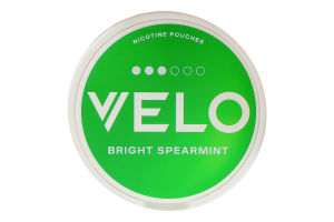 Подушечки никотиносодержащие бестабачные Velo Классический Bright spearmint 20х0.7г