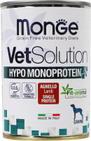 Монопротеин для собак с ягненком Vet Solution Monge ж/б 400г