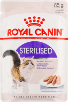 Корм д/дорослих стерилізованих котів шматочки в соусі 85г пауч Роял Канін