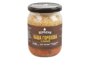 Каша горохова зі свининою стерилізована Вербена с/б 500г