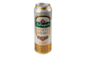 Пиво Kalnapilis White Select 5% з/б 0.568л х24