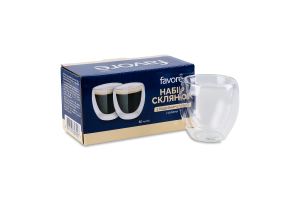 Склянка Favore з подвійним дном 80мл