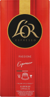 Кава натуральна смажена мелена в капсулах Passione Espresso L’OR к/у 52г