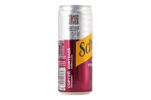 Напиток безалкогольный сильногазированный на ароматизаторах Pomegranate Schweppes ж/б 330мл