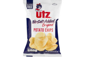Utz Original Potato Chips Gluten Free No Salt Added