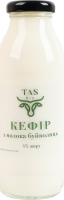 Кефир 4% из молока буйволиц TASbio c/бут 300г