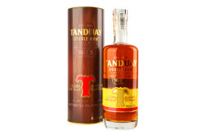 Ром Double 40% 0,7л тубус Tanduay