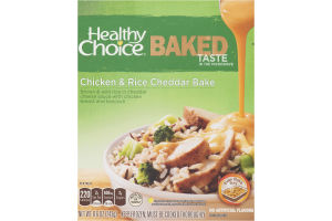 Healthy Choice Baked Chicken & Rice Cheddar Bake