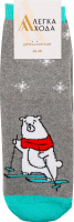 Шкарпетки дитячі сірий меланж р.18-20 9312 Легка хода