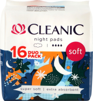 Прокладки гігієнічні Cleanic Soft Duo pack нічні