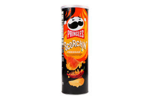 Снек пікантний Pringles смак сир чеддер гострий