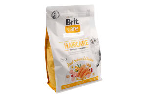 Корм сухий для котів Fresh Salmon&Chicken Haircare Care Brit м/у 2кг