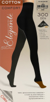 Колготки жіночі Elegante El Cotton 300den 2 nero