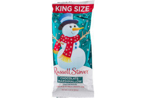 Russell Stover Chocolate Marshmallow Snowman King Size