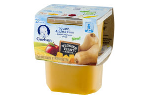 Gerber 2nd Foods Squash, Apple & Corn - 2 CT