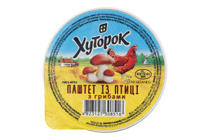Паштет из птицы с грибами Хуторок ст 130г