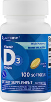 CareOne Vitamin D3 2000IU Softgels - 100 CT