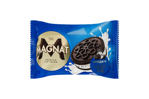 Морозиво сендвіч на печиві з комбінованим складом сировини Double dark cookies Magnat м/у 70г