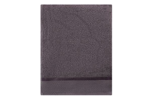 Рушник темно-сірий махровий 50*90см 360г/м2 Aisha