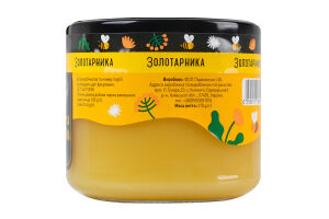 Мед натуральный цветочный монофлорный золотарника Лавка традицій в/с с/б 370г