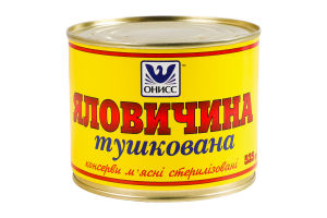 Говядина тушеная стерилизованная Онисс ж/б 525г