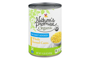 Nature's Promise Organic No Salt Added Whole Kernel Corn