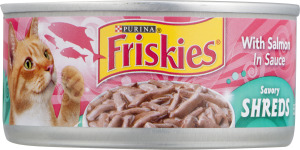 Purina Friskies Savory Shreds with Salmon in Sauce Cat Food