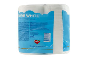 Бумага туалетная 3-х слойная 150 листов Pure white Golden line Ruta 4шт