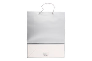 Пакет подарунковий срібний 26х32х10см №CSPB011 Greenwich Products Co. Limited 1шт