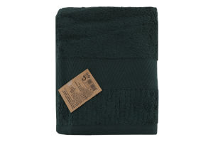 Рушник зелений махровий зеро твіст з бордюром 40*70см 600г/м2 ГМ Текстайл