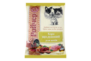 Корм сухой полнорационный для котов Ежедневный Ройчер м/у 400г